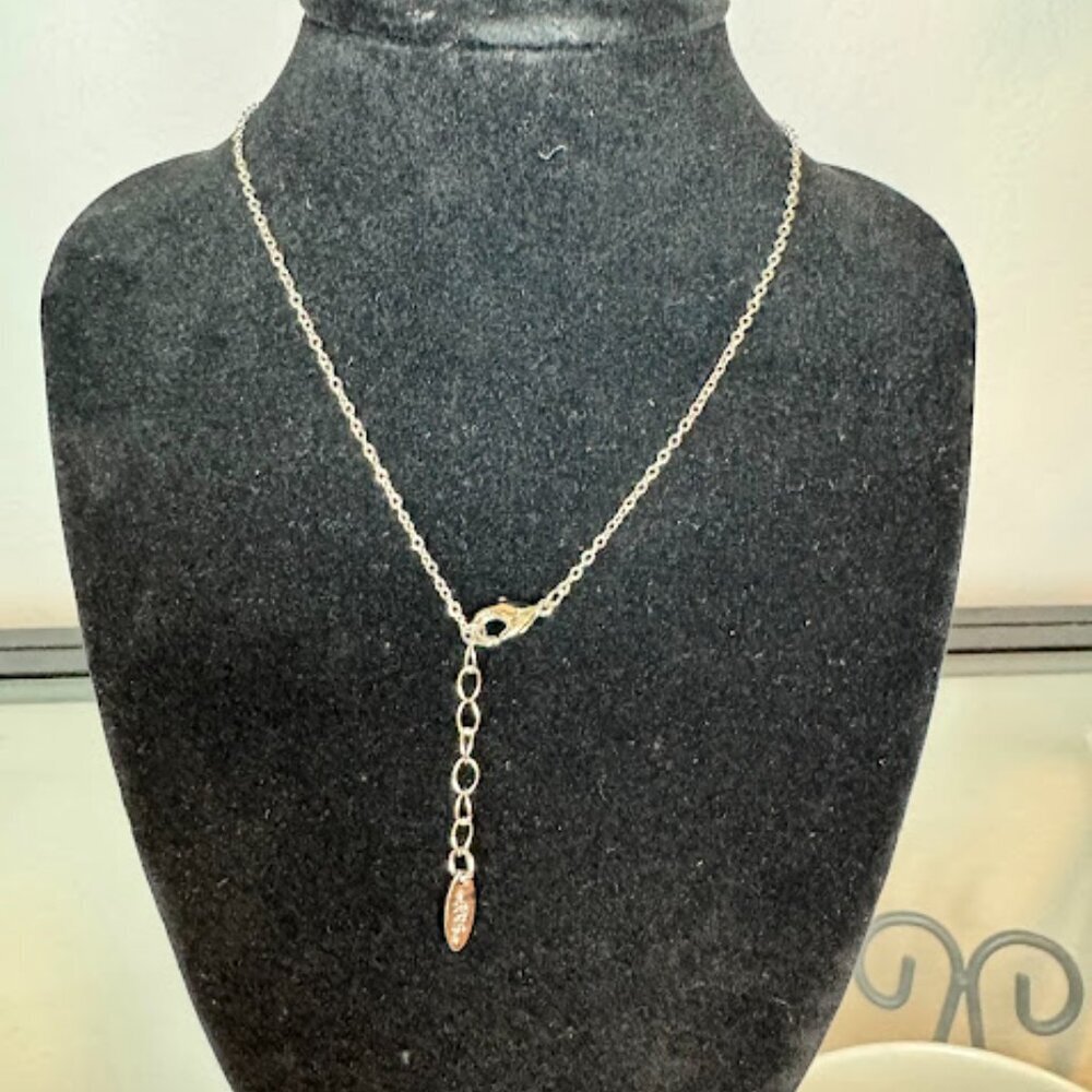 NWT Ettika Bar Double Hang Y Necklace Silver - Picture 6 of 6